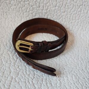 Cabela's Geuine Tooled Leather Western Cowboy Belt Size 34 Gorpcore Ranch Rodeo